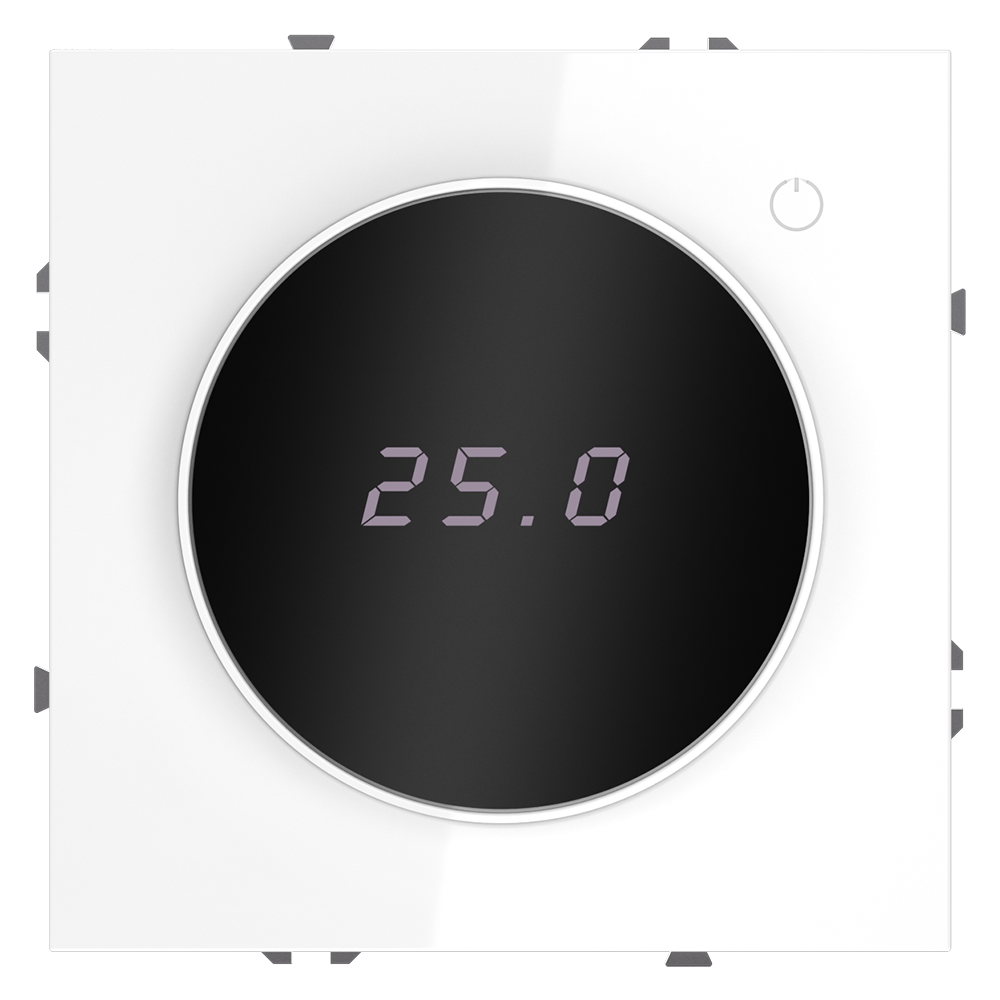 Терморегулятор электронный Voltum S70 с индикацией и датчиком, для теплого пола Белый глянцевый VLS070101 — изображение 2