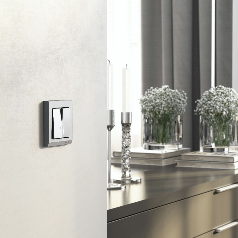 Рамка из поликарбоната Werkel Stark на 1 пост Серебряный матовый W0011865 — изображение 2