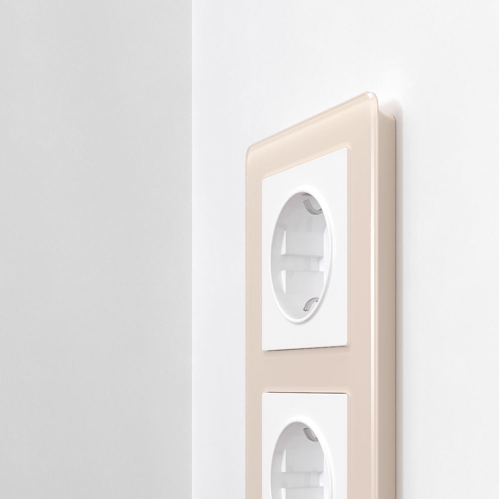 Рамка акриловая Werkel Acrylic на 2 поста Айвори W0022743 — изображение 2