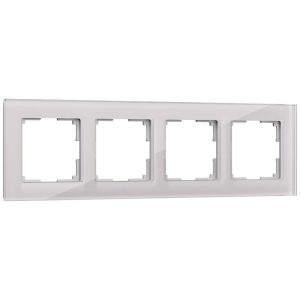 Рамка стеклянная Werkel Favorit на 4 поста Дымчатый W0041117