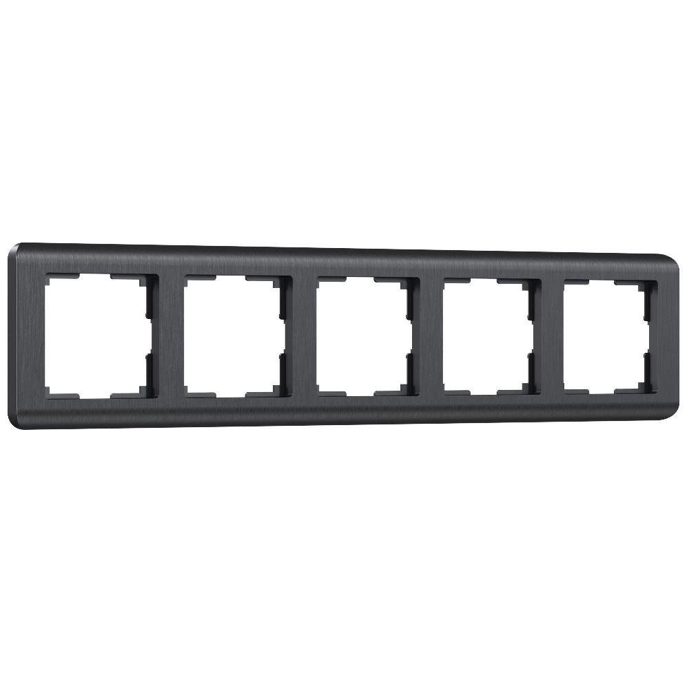 Рамка из поликарбоната Werkel Stream на 5 постов Графит W0052104