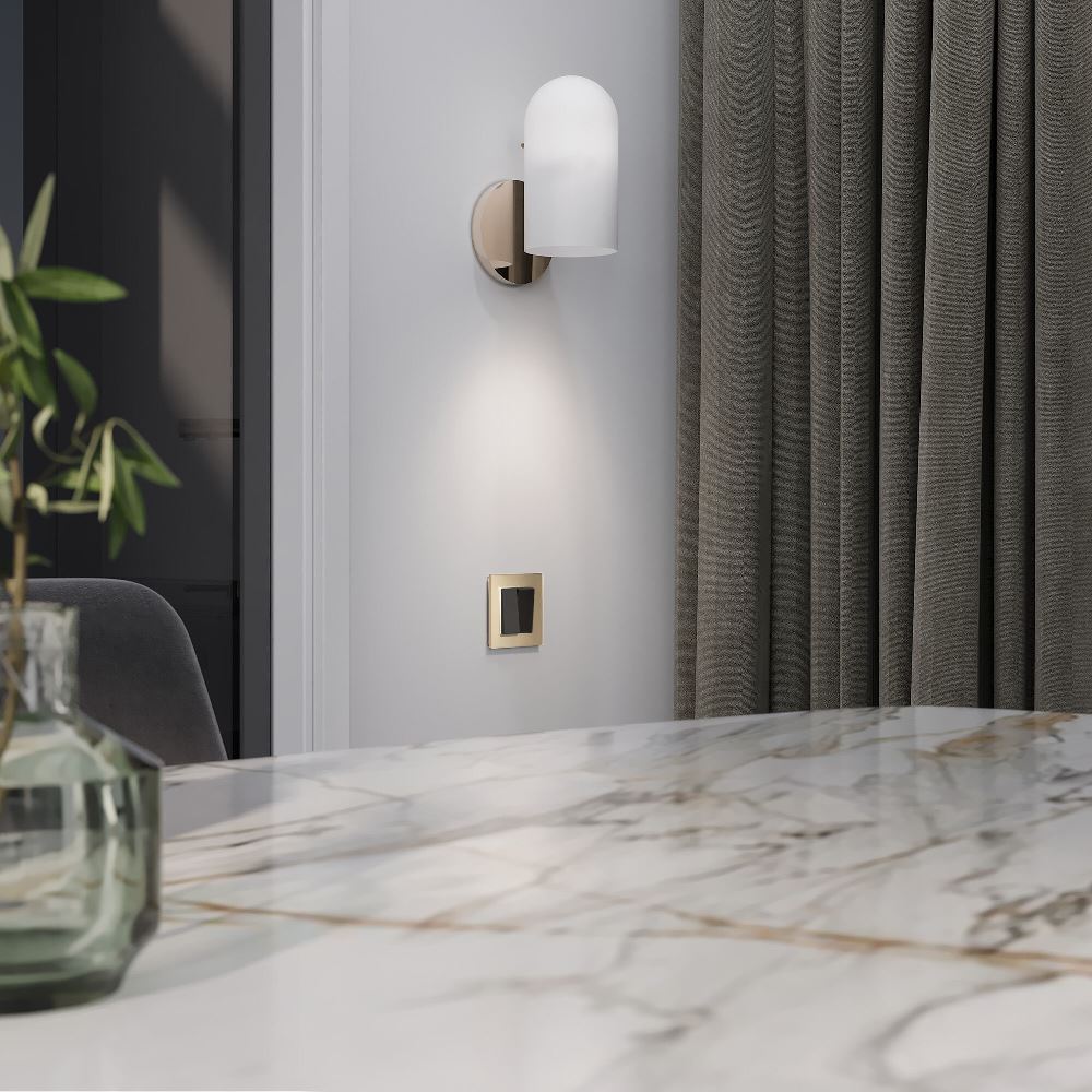 Выключатель двухклавишный встраиваемый проходной Werkel Черный W1122048 — изображение 3