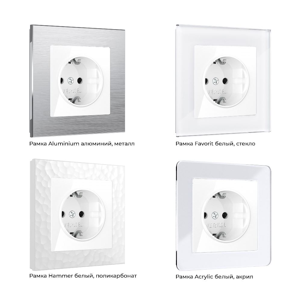 Розетка встраиваемая Werkel с заземлением Белый W1171001 — изображение 3