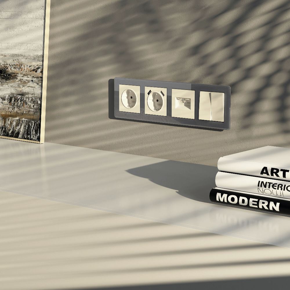 Розетка встраиваемая Werkel с заземлением, шторками и USBх2 Айвори матовый W1171562 — изображение 3