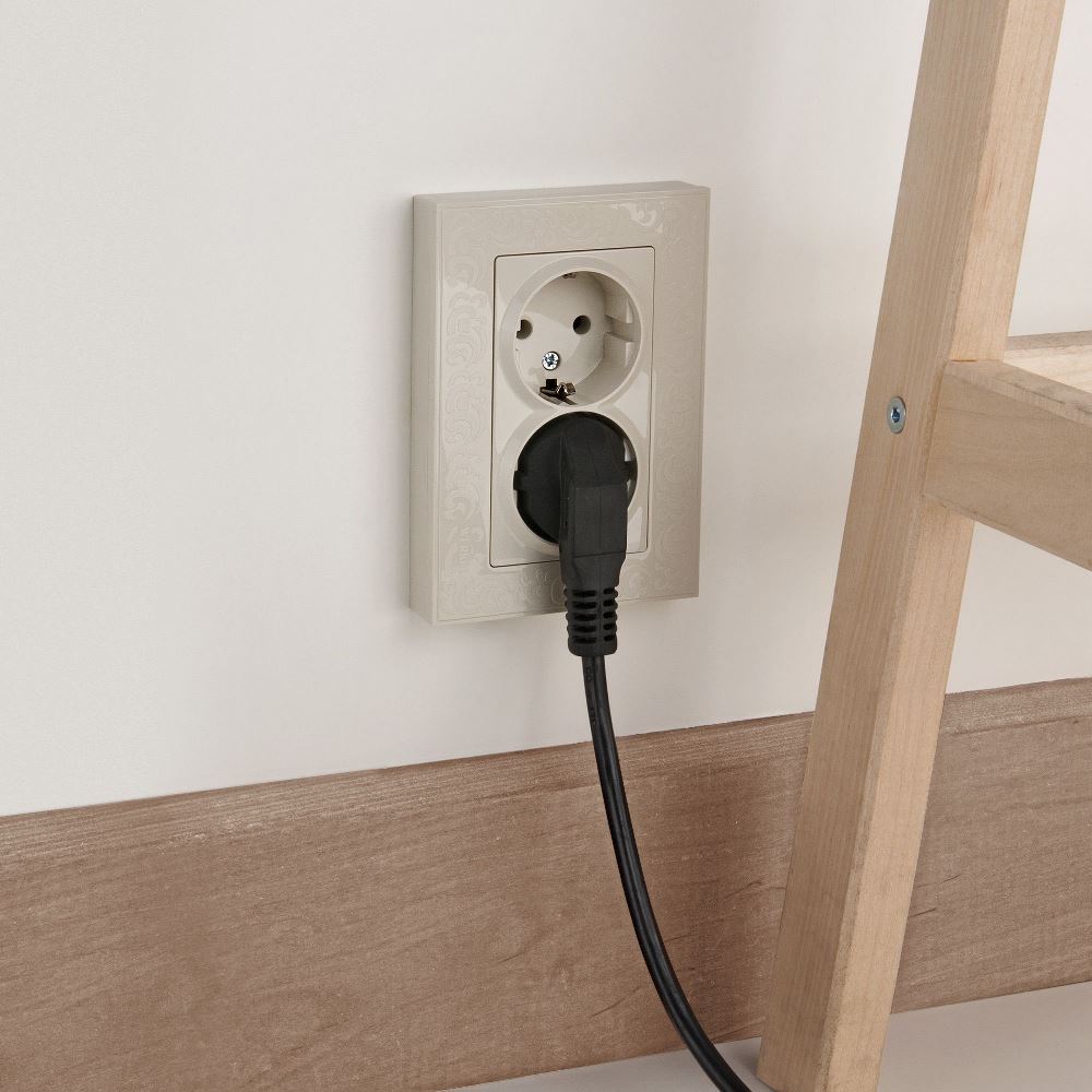 Розетка встраиваемая двойная Werkel W с заземлением Слоновая кость W1172003 — изображение 2