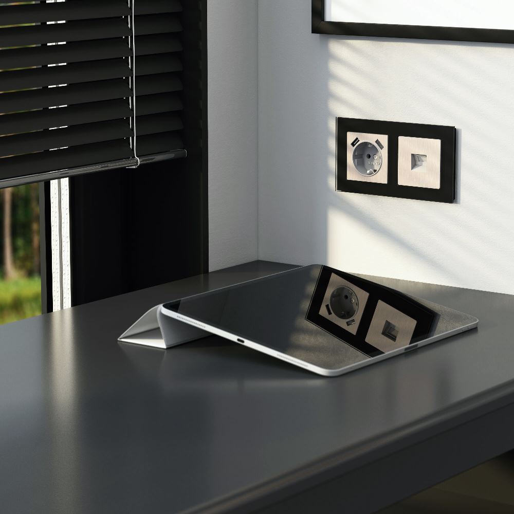 Розетка встраиваемая телефонная Werkel RJ-11 Перламутровый рифленый W1182013 — изображение 3