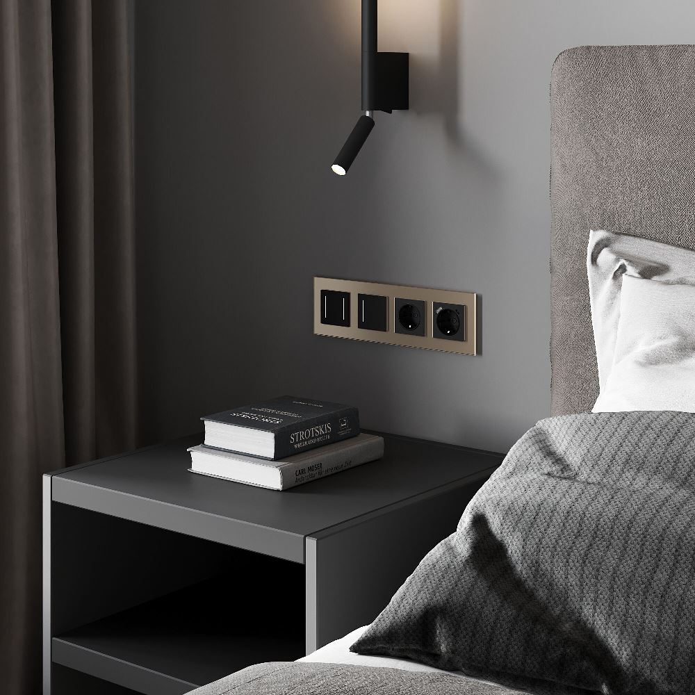 Выключатель одноклавишный встраиваемый сенсорный Werkel с Wifi Черный W4513008 — изображение 2