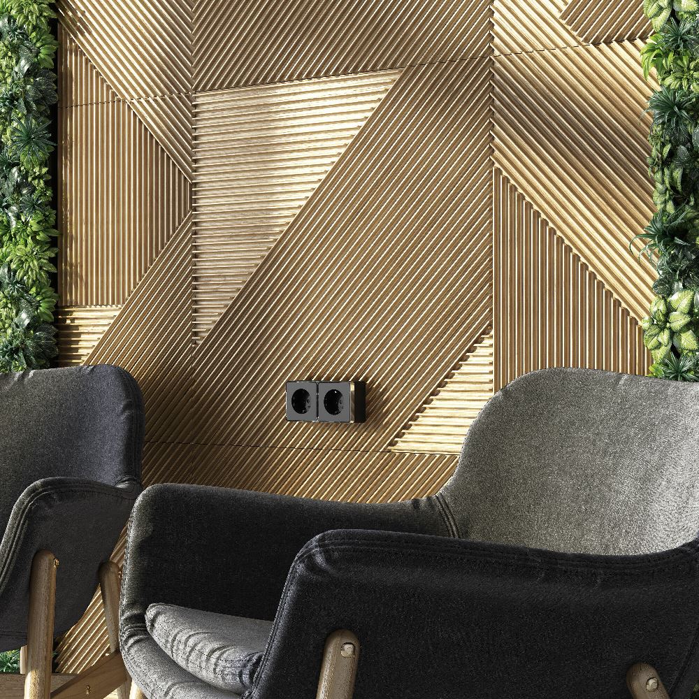 Розетка накладная Werkel Gallant с заземлением Черный / Хром W5071035 — изображение 3