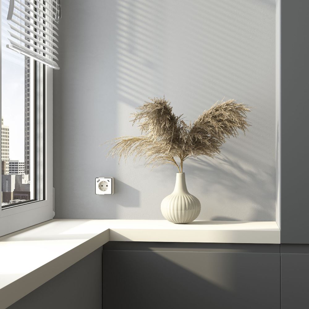 Розетка накладная Werkel Gallant с заземлением, шторками и USB тип A+C Слоновая кость W5071703 — изображение 2