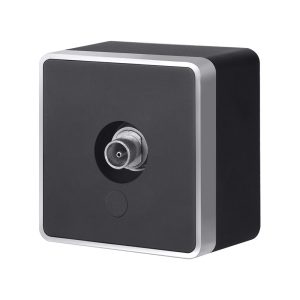 ТВ-розетка накладная оконечная Werkel Gallant Черный / Серебро W5083034