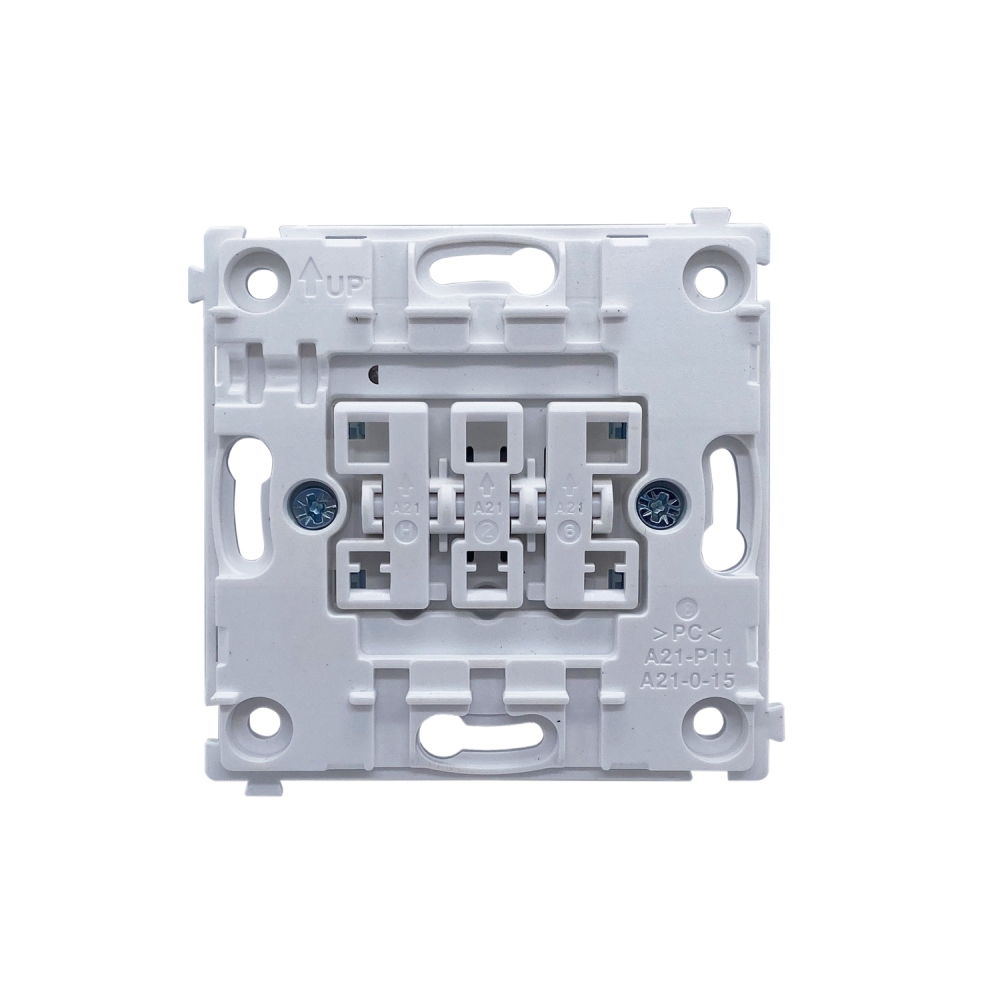 Выключатель трехклавишный встраиваемый Donel R98 с подсветкой Изумруд матовый DA03103-DA28339 — изображение 5