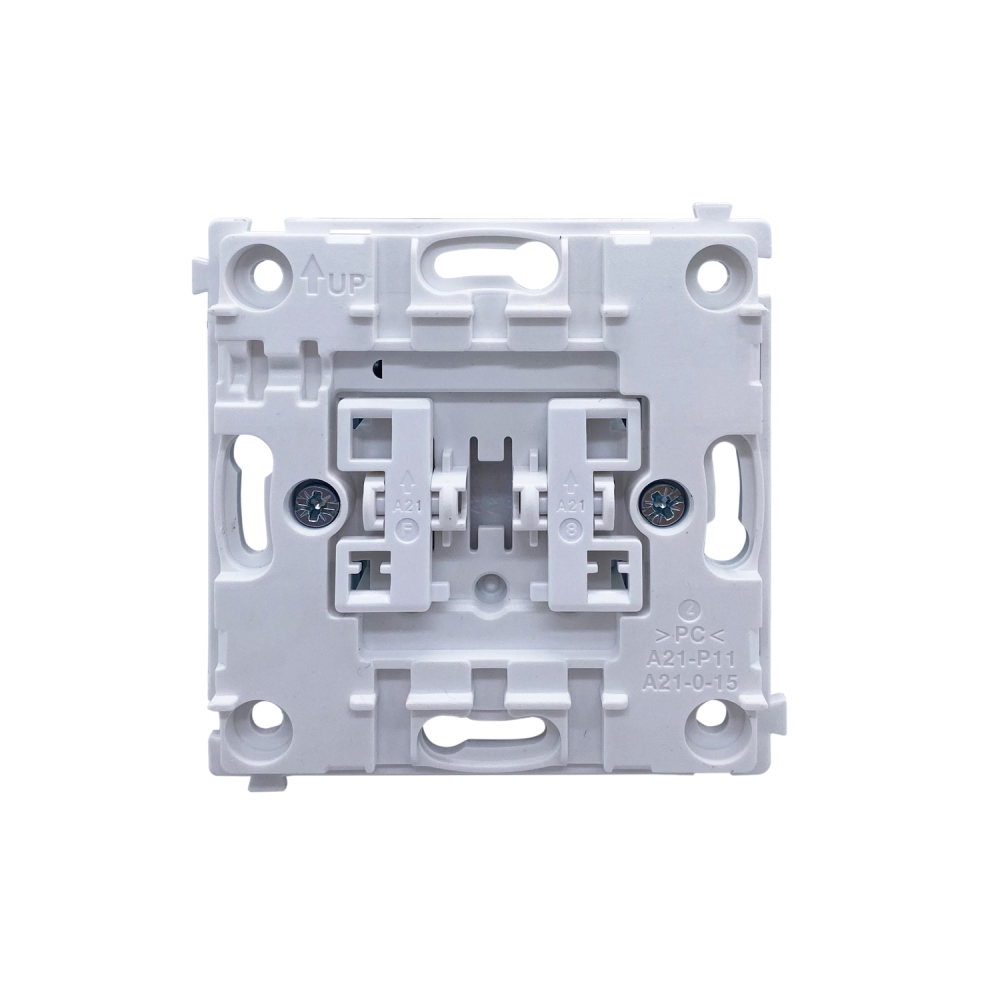 Выключатель двухклавишный встраиваемый Donel R98 Metal с подсветкой Золото матовое DA03105-DA285BR — изображение 5