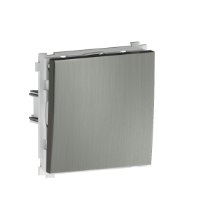 Выключатель одноклавишный встраиваемый проходной Donel R98 Metal Никель DA10600-DA296NB