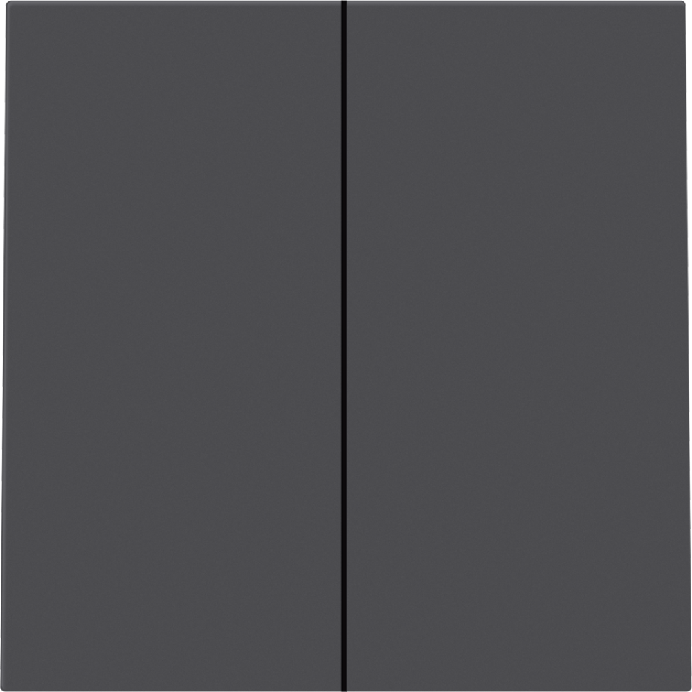 Выключатель двухклавишный встраиваемый проходной Donel R98 Черный матовый DA10800-DA29528 — изображение 2