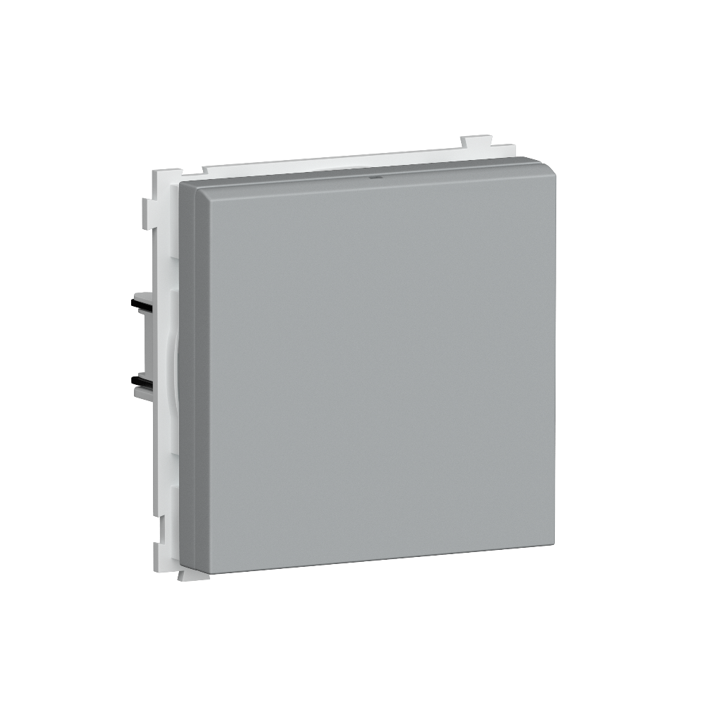 Розетка встраиваемая Donel R98 Schuko с крышкой и заземлением на винтах Серый матовый DA18800-DA52040 — изображение 2