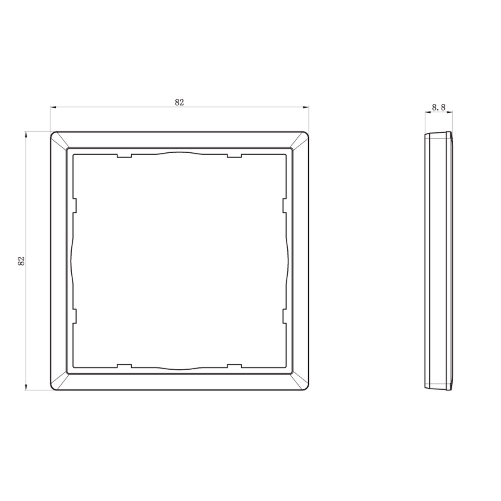 Рамка пластиковая Donel R98 нa 1 пост Черный матовый DA21128 — изображение 3