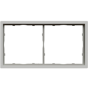 Рамка пластиковая Donel R98 на 2 поста Серый матовый DA21240