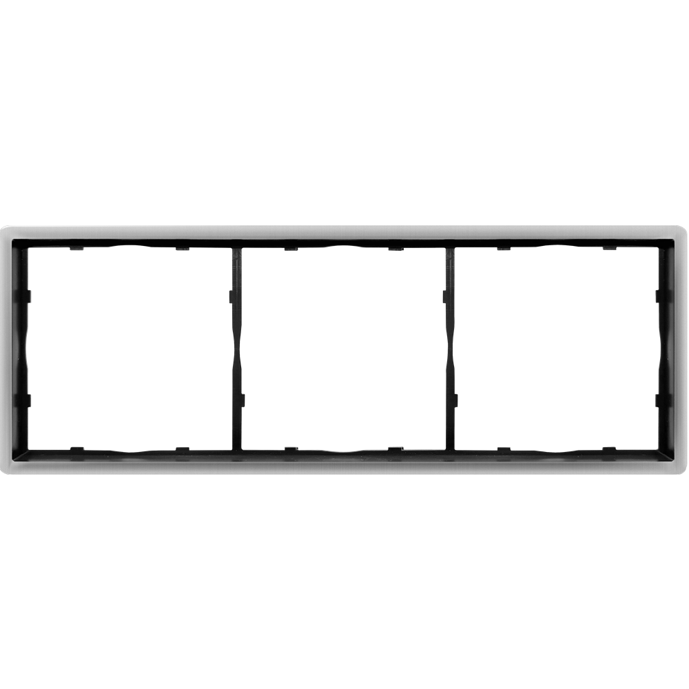 Рамка из металла Donel R98 Metal на 3 поста Никель DA213NB