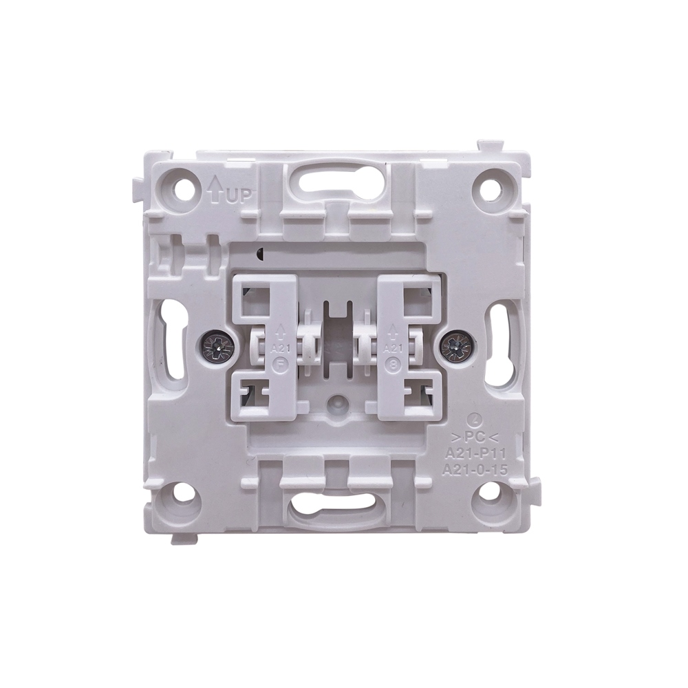 Выключатель двухклавишный встраиваемый звонковый Donel R98 Metal Благородная сталь DA25100-DA295ES — изображение 5