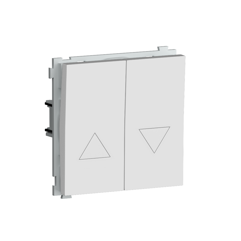 Выключатель жалюзи встраиваемый Donel R98 с блокировкой Белый матовый DA25800-DA29433