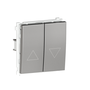 Выключатель жалюзи встраиваемый Donel R98 Metal с блокировкой Благородная сталь DA25800-DA294ES