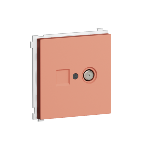 Розетка встраиваемая TV-SAT Donel R98 F-разъём Коралл матовый DA30200-DA87945