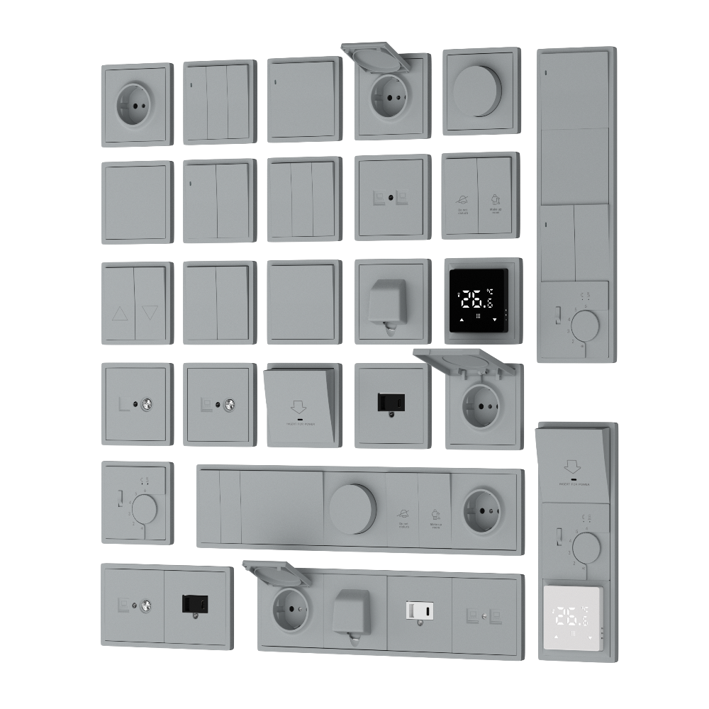 Диммер Donel R98 Triac с доп. входом Серый матовый DDIM300LED-DA65040 — изображение 2