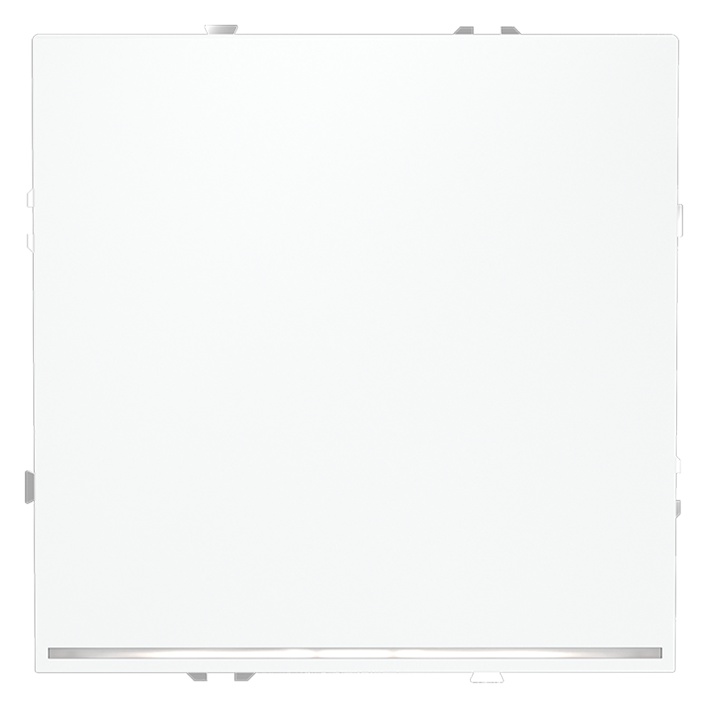 Выключатель одноклавишный встраиваемый Voltum S70 с подсветкой Белый матовый VLS010202