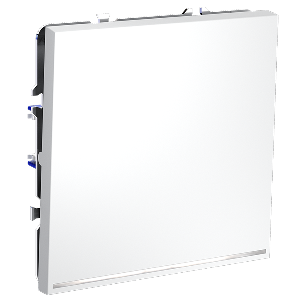 Выключатель одноклавишный встраиваемый Voltum S70 с подсветкой Белый матовый VLS010202 — изображение 2