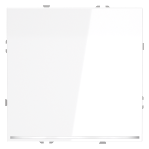 Выключатель одноклавишный встраиваемый проходной Voltum S70 с подсветкой Белый Глянцевый VLS010401