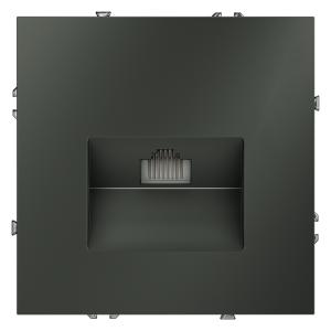 Розетка встраиваемая Ethernet Voltum S70 RJ45 cat.6 Титан VLS060106