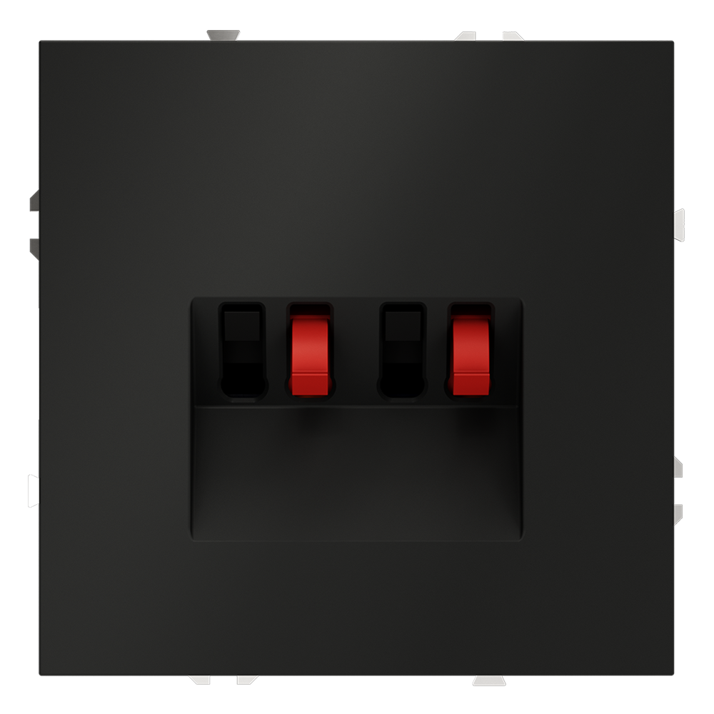 Акустическая розетка встраиваемая Voltum S70 Черный матовый VLS060308