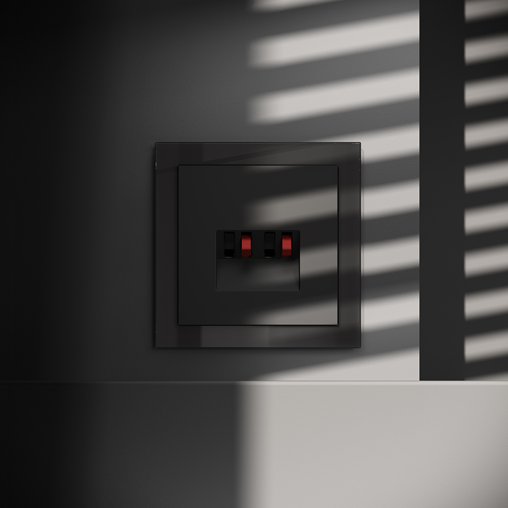 Акустическая розетка встраиваемая Voltum S70 Черный матовый VLS060308 — изображение 4