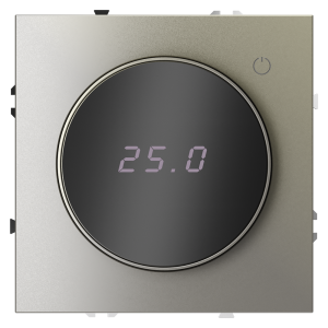 Терморегулятор электронный Voltum S70 с индикацией и датчиком, для теплого пола Шелк VLS070104