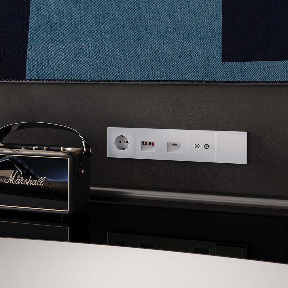 Заглушка Voltum S70 с суппортом Белый матовый VLS080102 — изображение 4