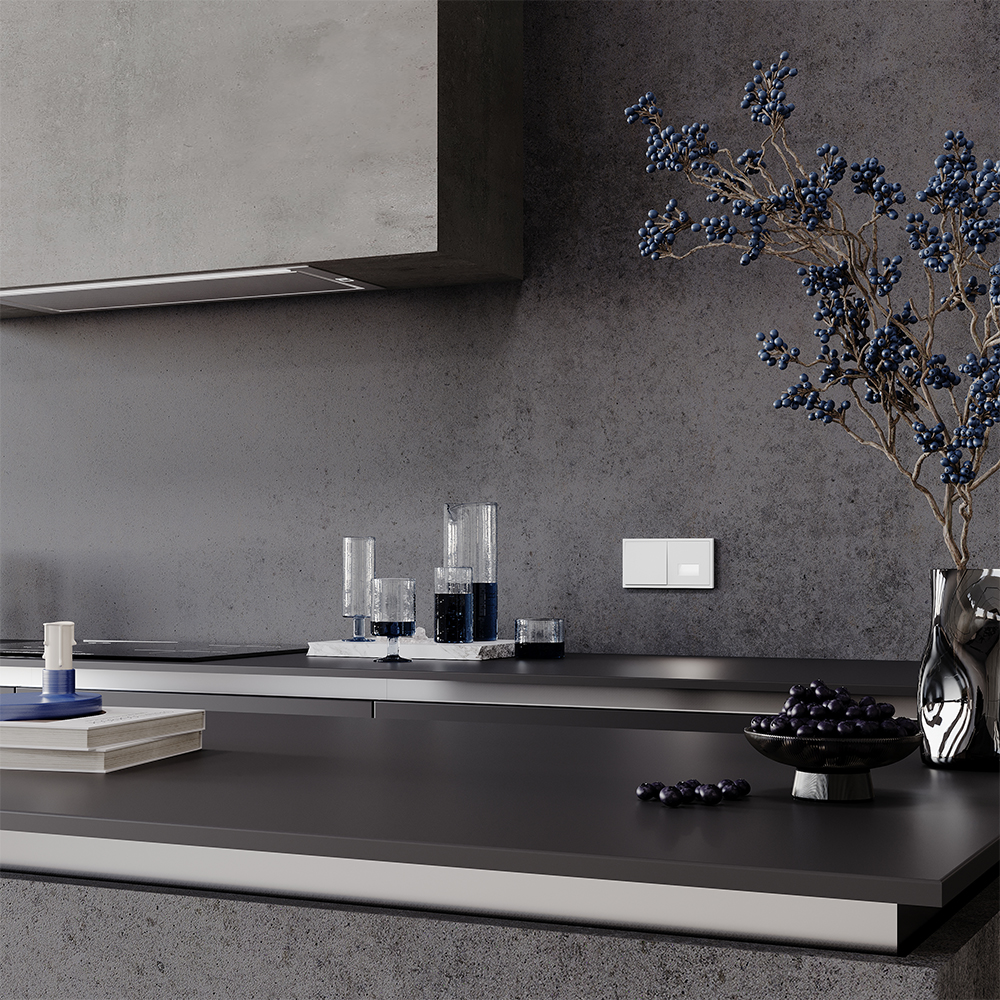 Рамка пластиковая Voltum S70 на 2 поста Белый матовый VLS100202 — изображение 3