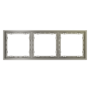 Рамка пластиковая Voltum S70 на 3 поста Шелк глянцевый VLS100304