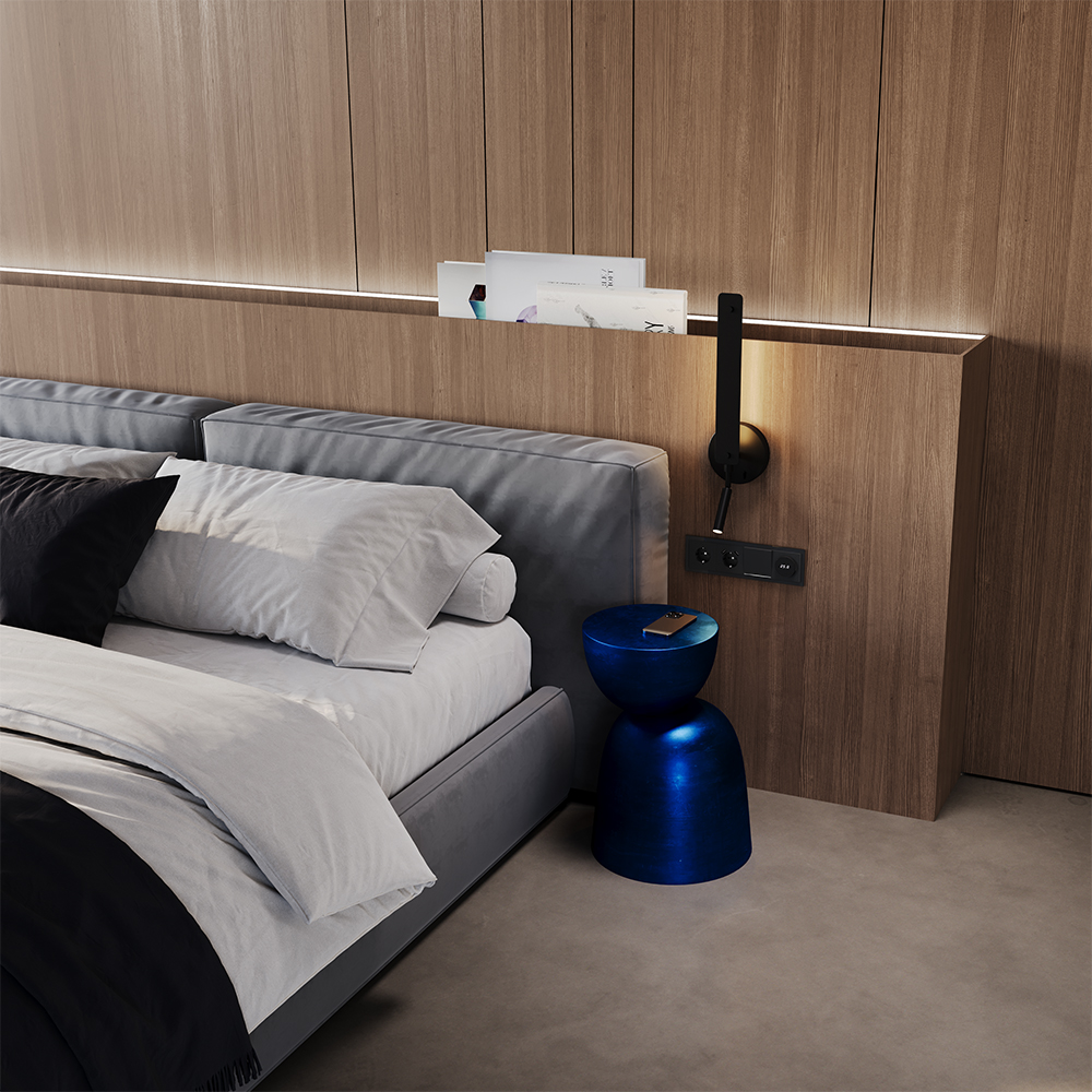 Рамка стеклянная Voltum S70 на 4 поста Черный глянцевый VLS110408 — изображение 3